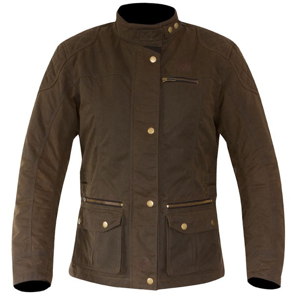 Merlin Merlin Ladies Heritage Bromley Wax Textile Jacket - Brown
